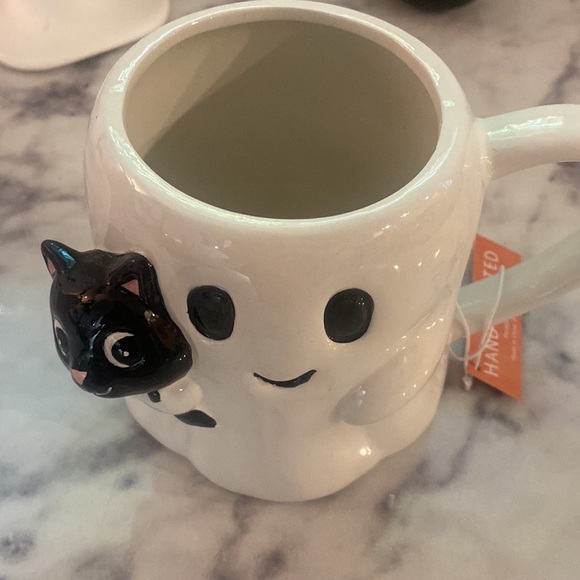 Halloween Ghost kitty cat mug - Picture 2 of 4
